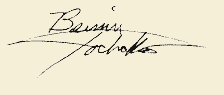 Bernie's signature